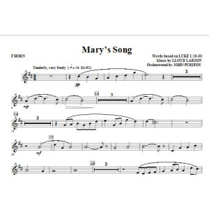 Mary's Song - F Horn