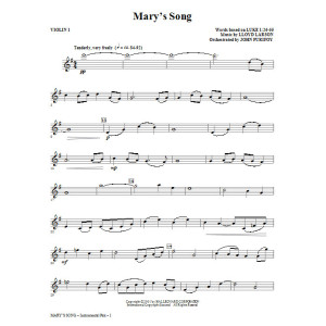 Mary's Song - Violin 1