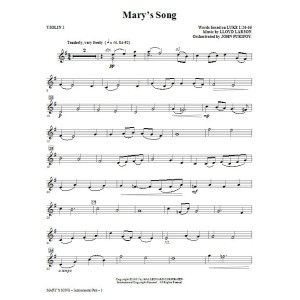 Mary's Song - Violin 2