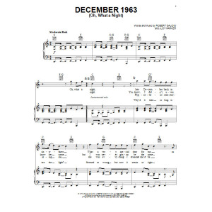 December 1963 (Oh, What A Night)