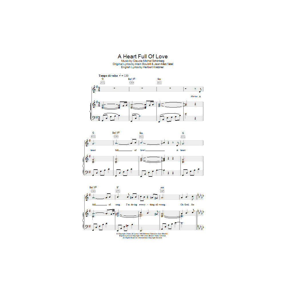 A Heart Full Of Love (from Les Miserables)