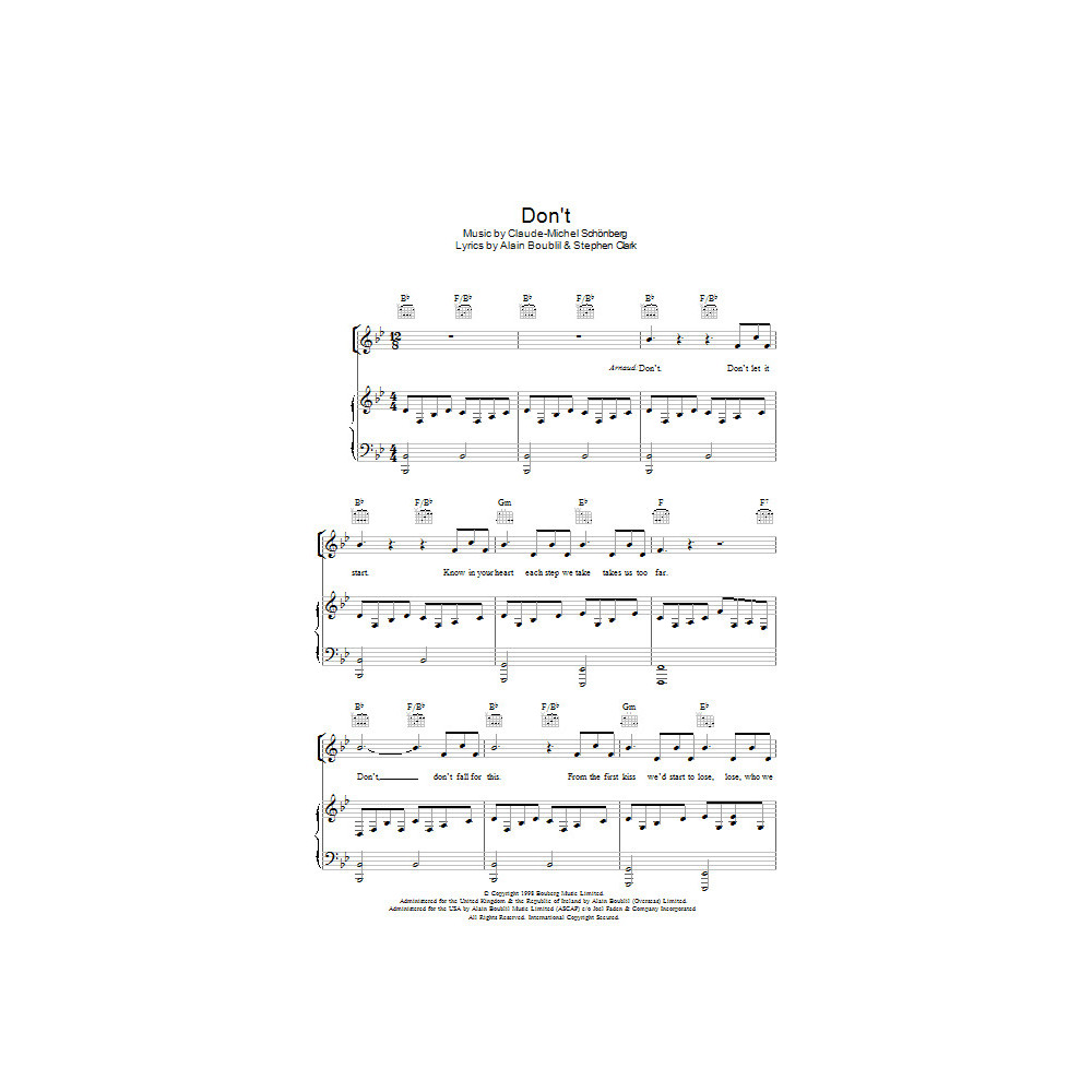 Don't (from Martin Guerre)