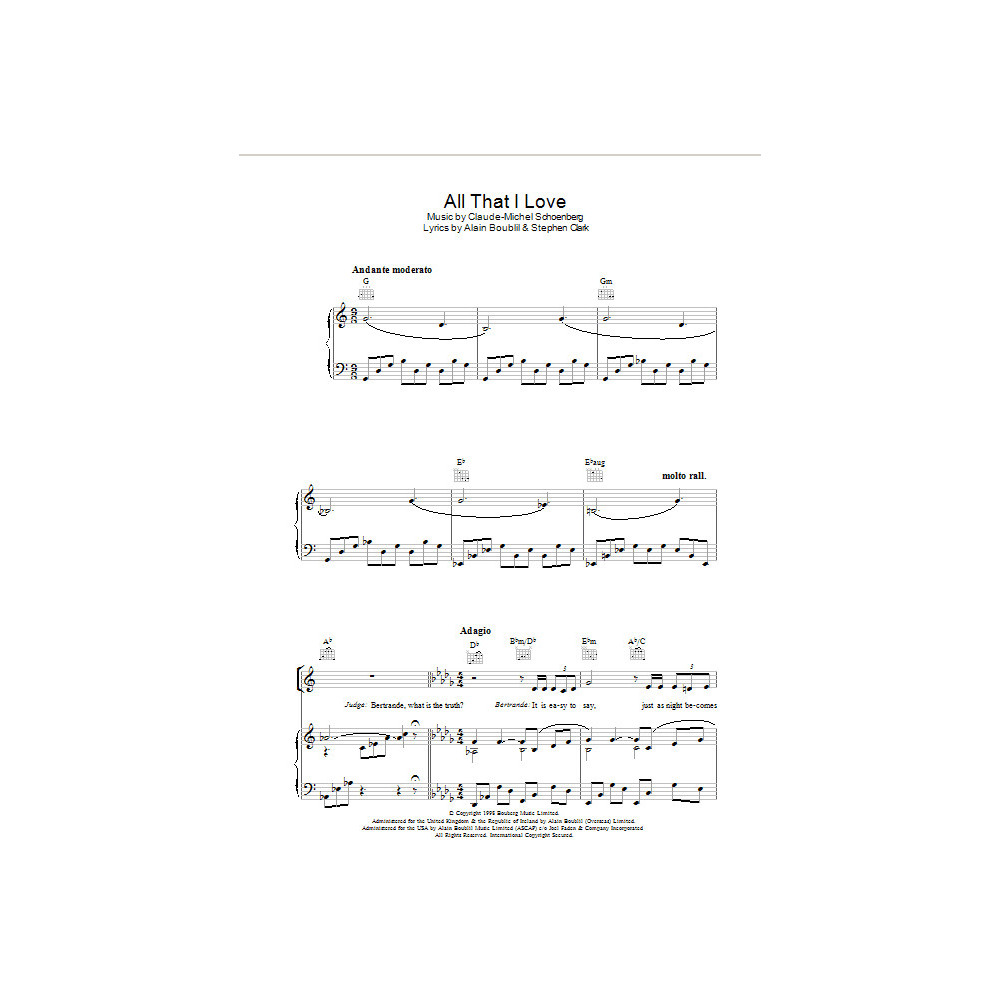 All That I Love (from Martin Guerre)