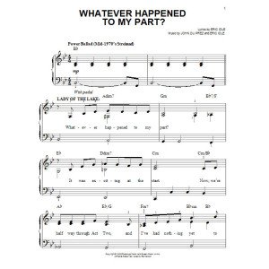Whatever Happened To My Part? (from Monty Python's Spamalot)