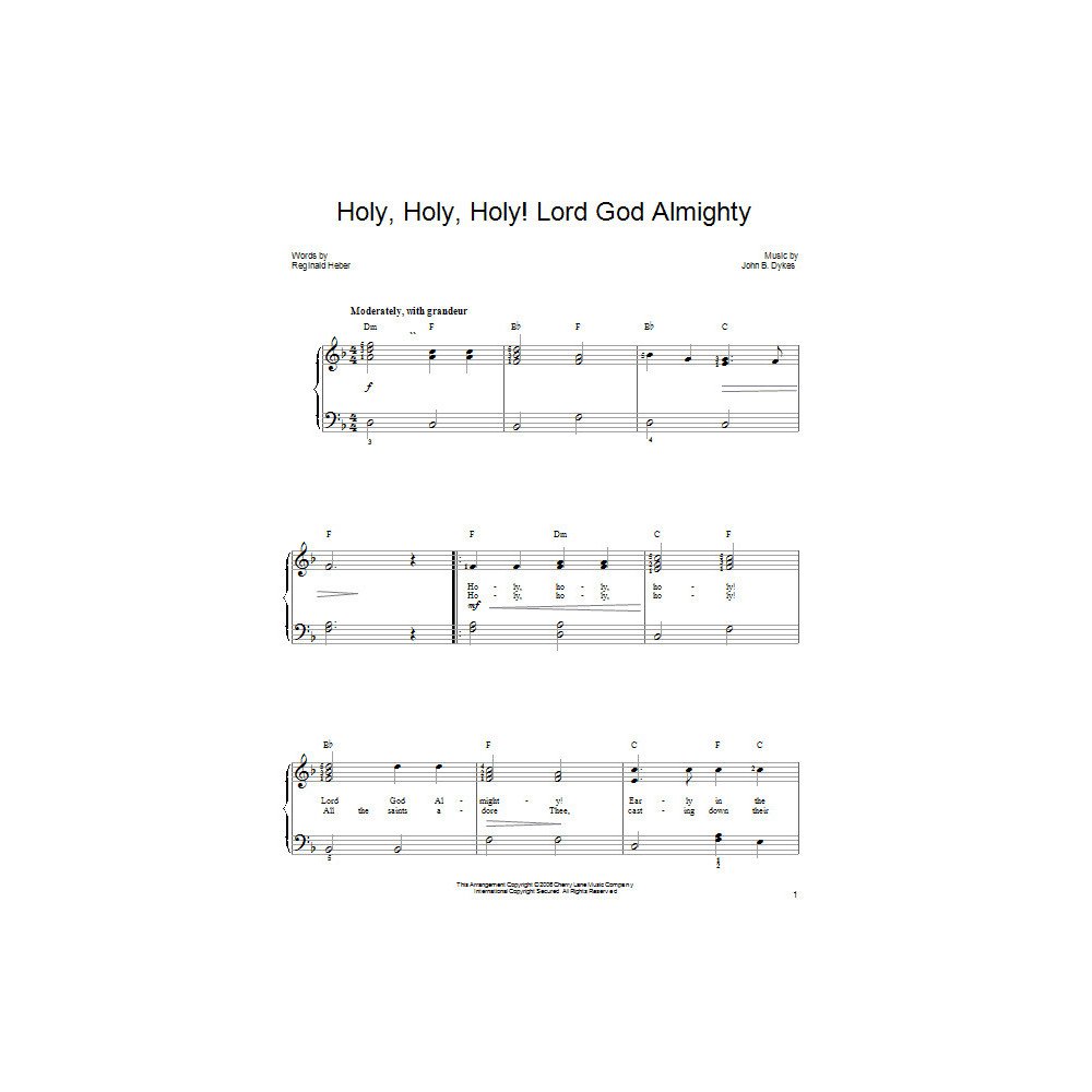 Holy, Holy, Holy! Lord God Almighty