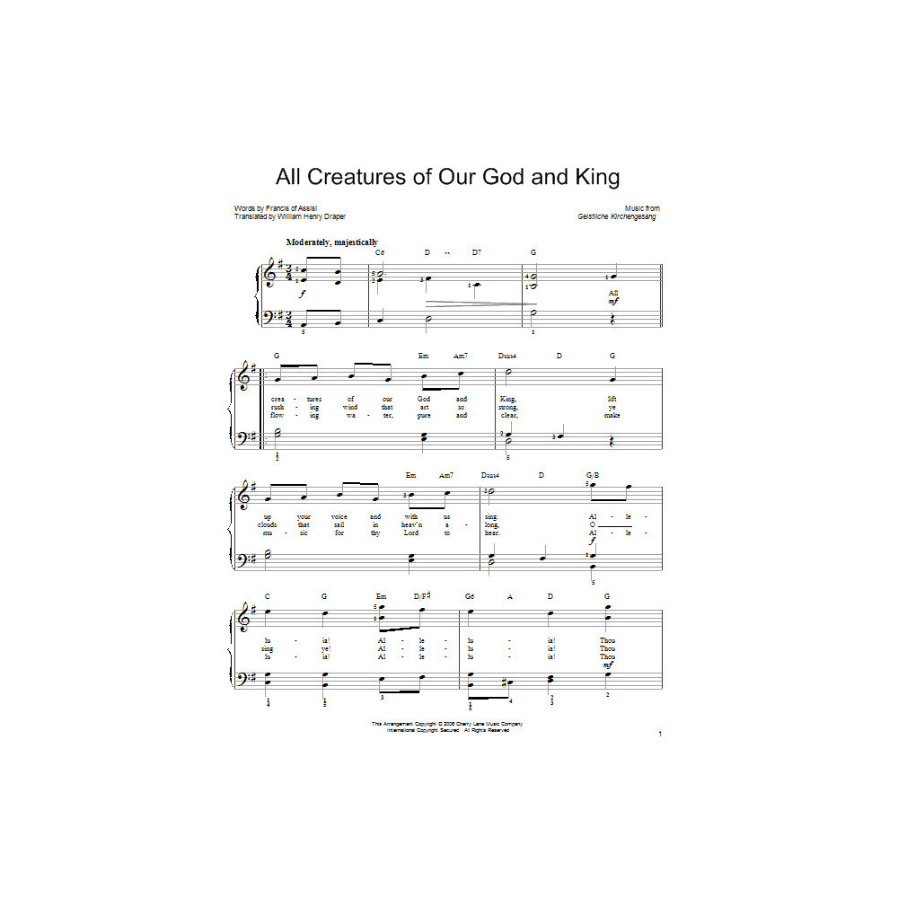 All Creatures Of Our God And King