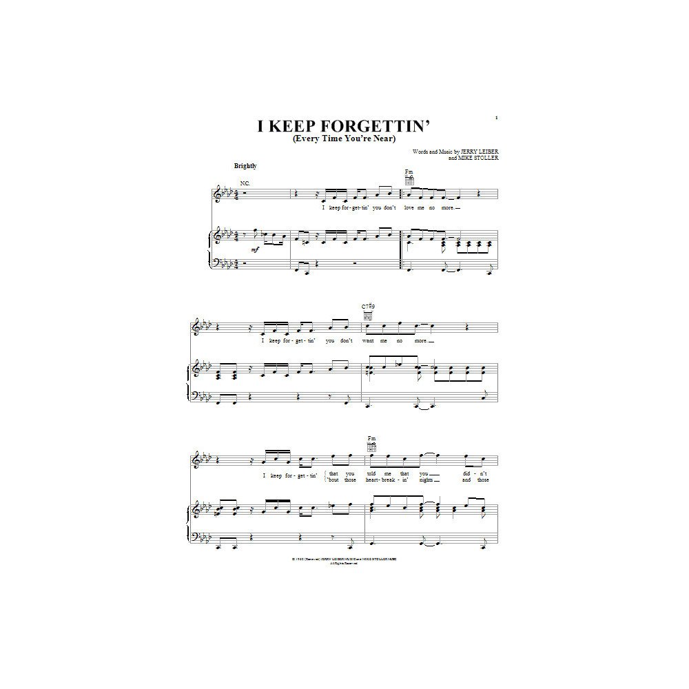 I Keep Forgettin' (Every Time You're Near)