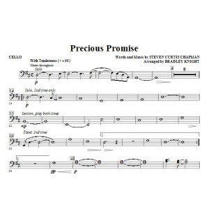 Precious Promise - Cello