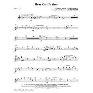 Höre unser Lob (arr. Mark Brymer) - Flöte 1,2