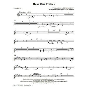 Hear Our Praises (arr. Mark Brymer) - Bb Clarinet 2