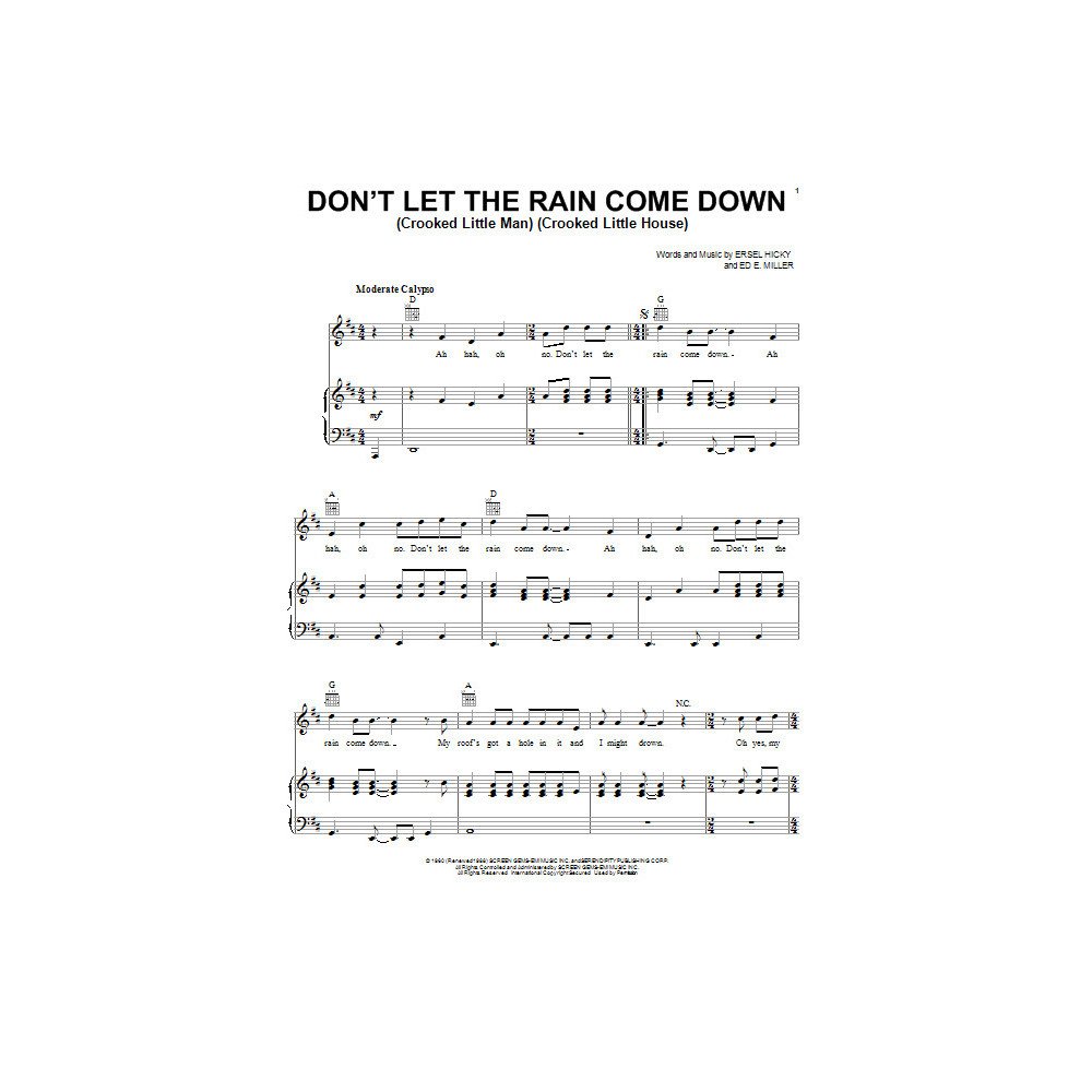 Don't Let The Rain Come Down (Crooked Little Man) (Crooked Little House)