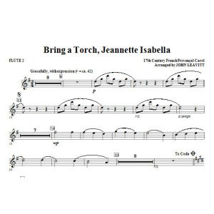 Bring a Torch, Jeanette Isabella - Flute 2