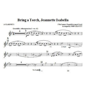 Bring a Torch, Jeanette Isabella - A Clarinet 1