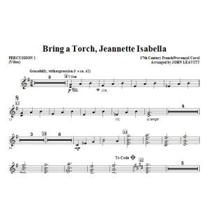 Bring a Torch, Jeanette Isabella - Percussion 2