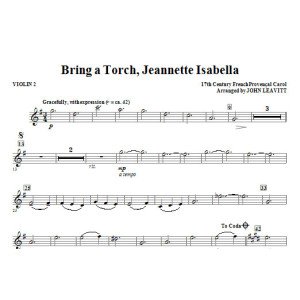 Bring a Torch, Jeanette Isabella - Violin 2