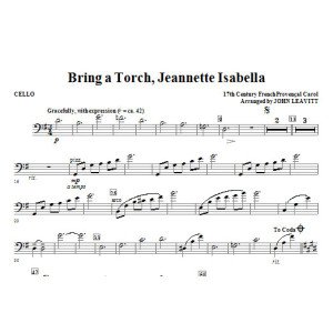 Bring eine Fackel, Jeanette Isabella - Cello