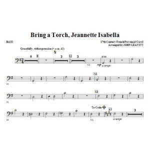 Bring eine Fackel, Jeanette Isabella - Bass