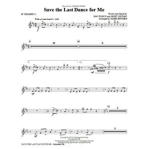 Save The Last Dance For Me (arr. Mark Brymer) - Bb Trumpet 1