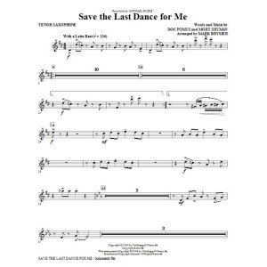 Speichere den letzten Tanz für mich (arr. Mark Brymer) - Tenorsaxophon