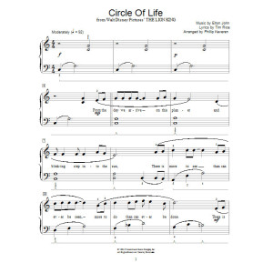 Circle Of Life (from The Lion King) (arr. Phillip Keveren)