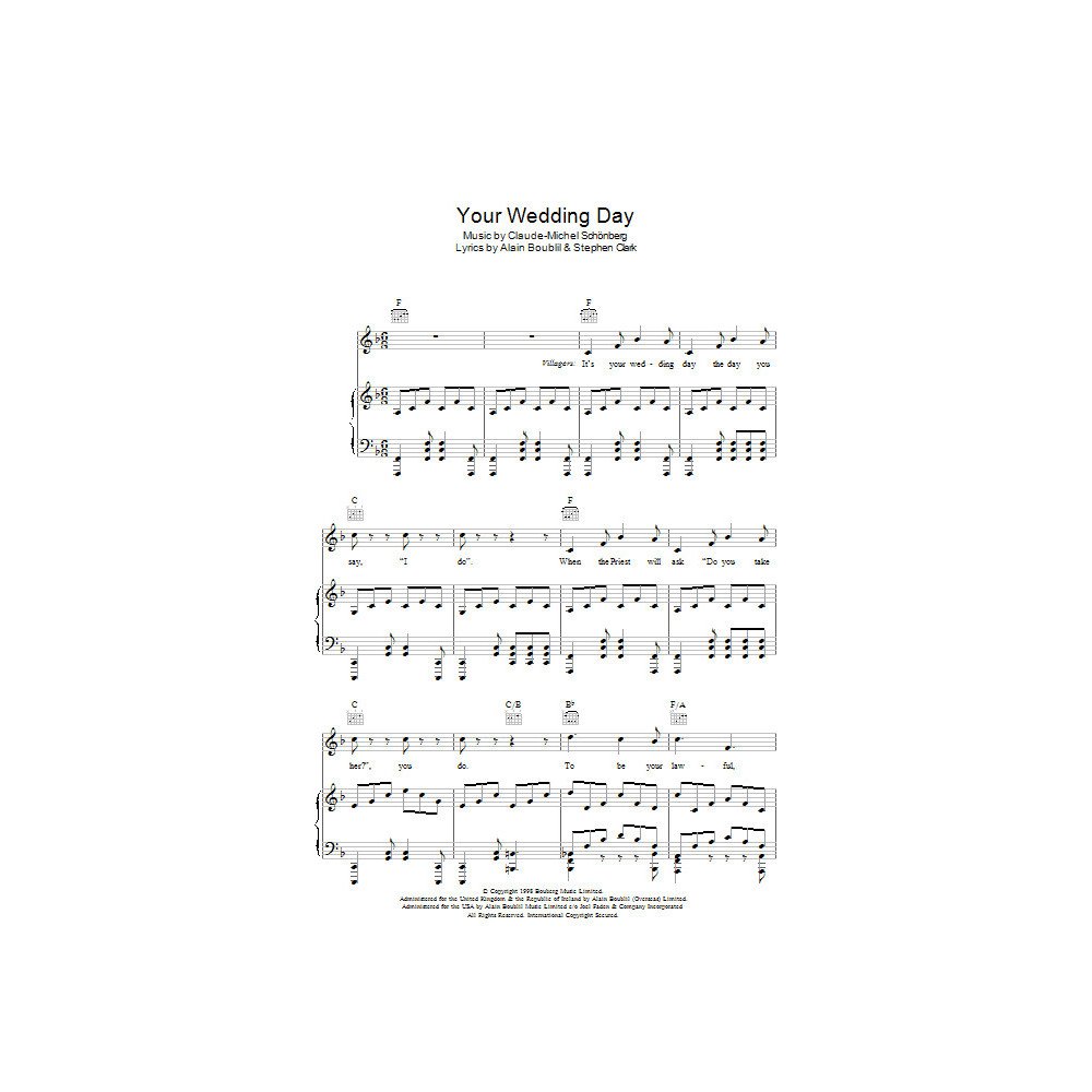 Your Wedding Day (from Martin Guerre)