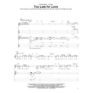 Too Late For Love