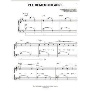 I'll Remember April (arr. Phillip Keveren)