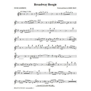 Broadway Boogie - Tenor Sax