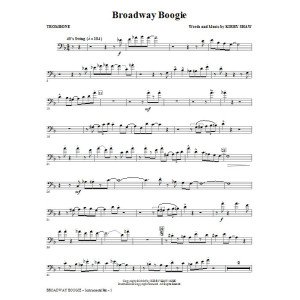Broadway Boogie - Trombone