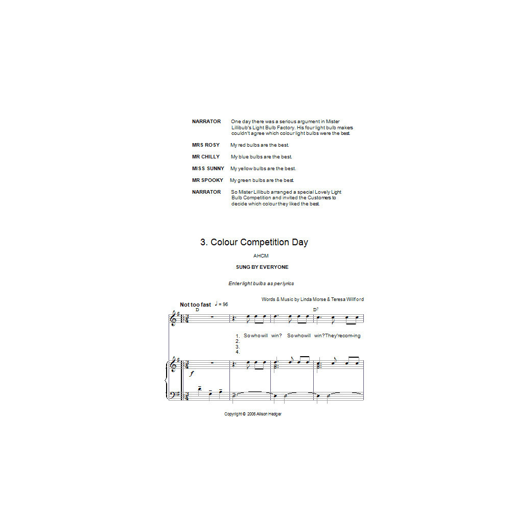 Colour Competition Day (from Mister Lillibub's Lovely Light Bulbs)