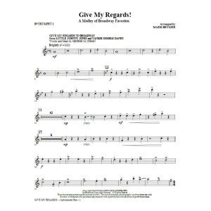 Give My Regards! A Medley Of Broadway Favorites - Bb Trumpet 1