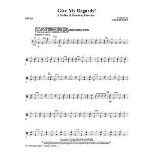 Give My Regards! A Medley Of Broadway Favorites - Drums