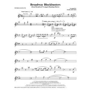 Broadway Blockbusters - Tenor Sax/Flute
