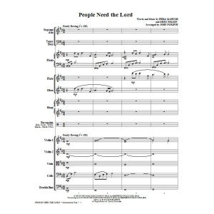 People Need The Lord - Full Score