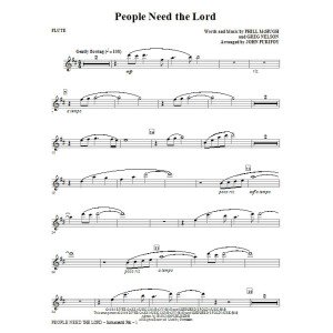 People Need The Lord - Flute