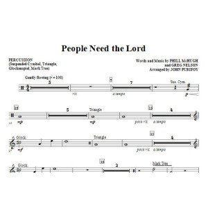 People Need The Lord - Percussion