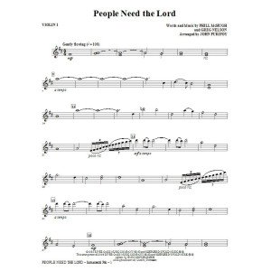 People Need The Lord - Violin 1