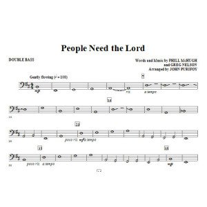 People Need The Lord - Double Bass