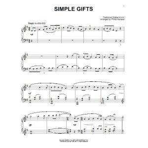 Einfache Geschenke (arr. Phillip Keveren)