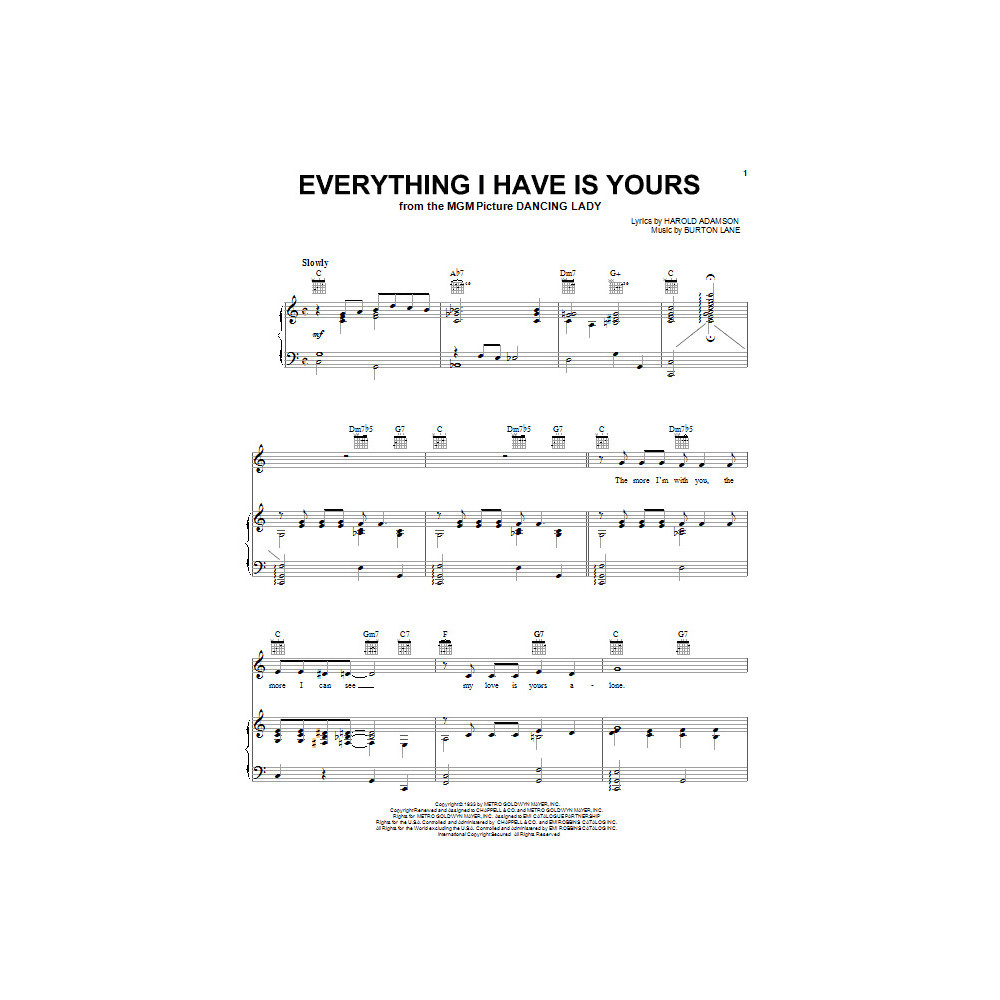 Everything I Have Is Yours