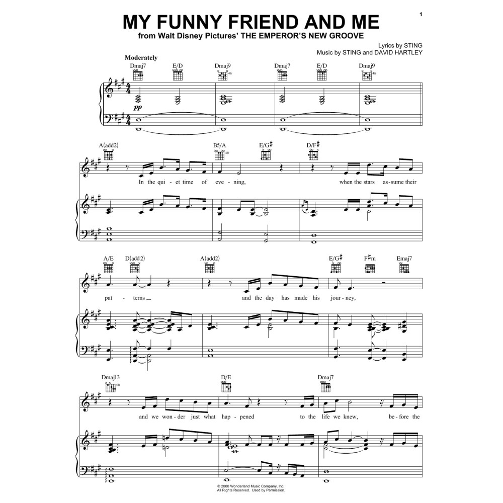 My Funny Friend And Me (from The Emperor's New Groove)