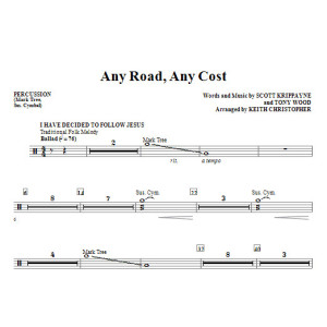 Any Road, Any Cost (arr. Keith Christopher) - Percussion