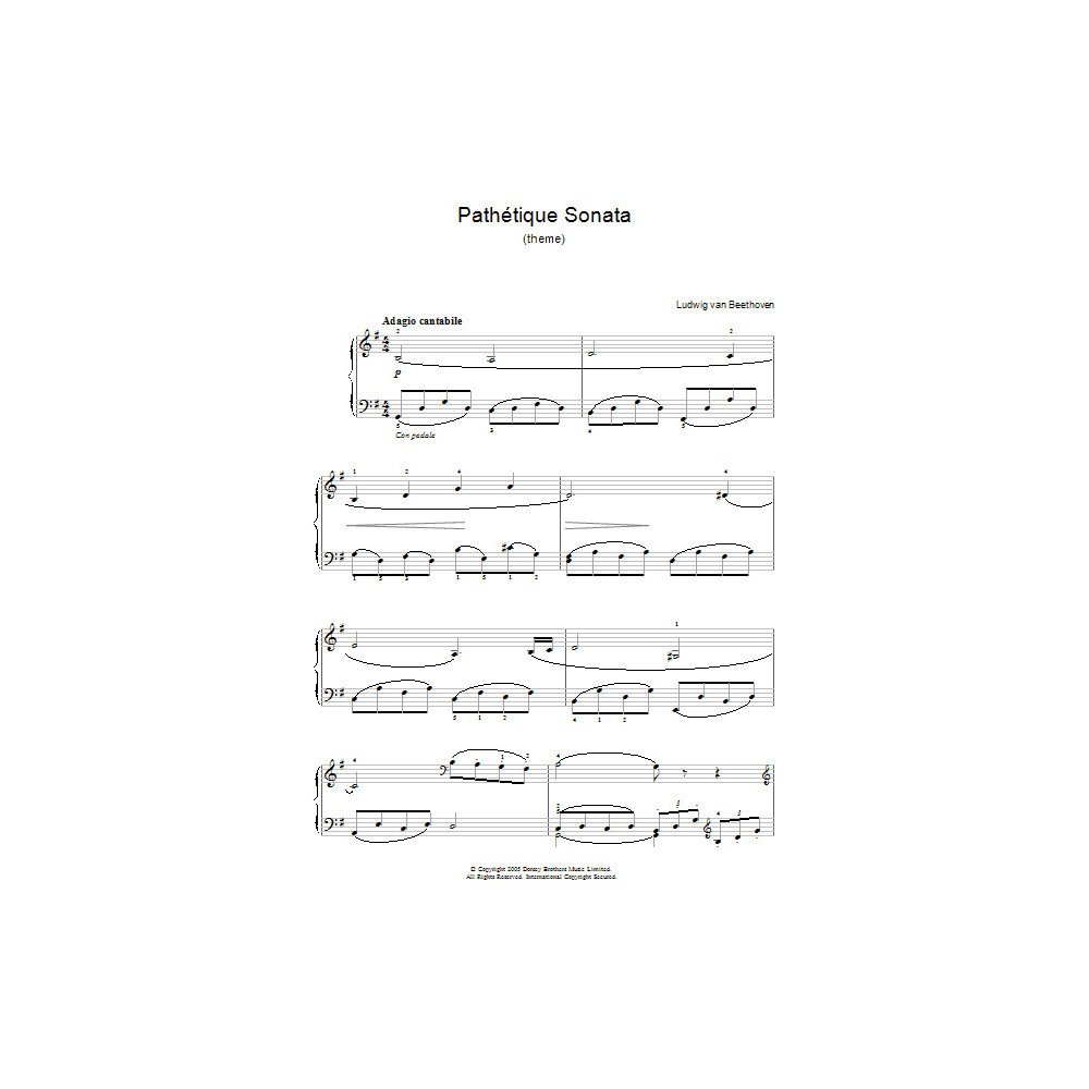 Theme From Pathetique Sonata