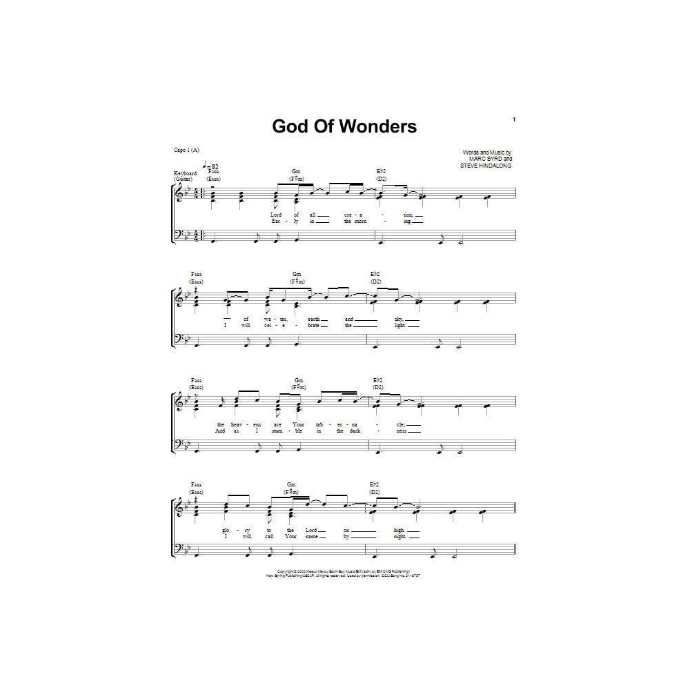 God Of Wonders