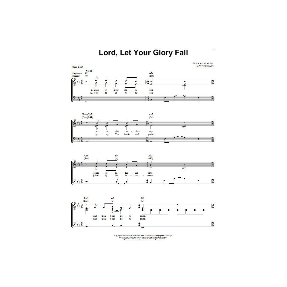 Lord, Let Your Glory Fall