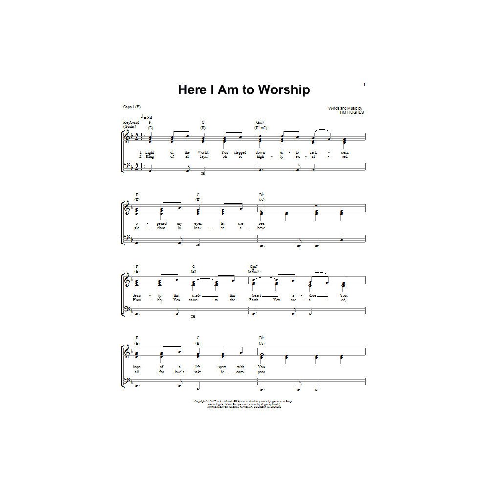 Here I Am To Worship