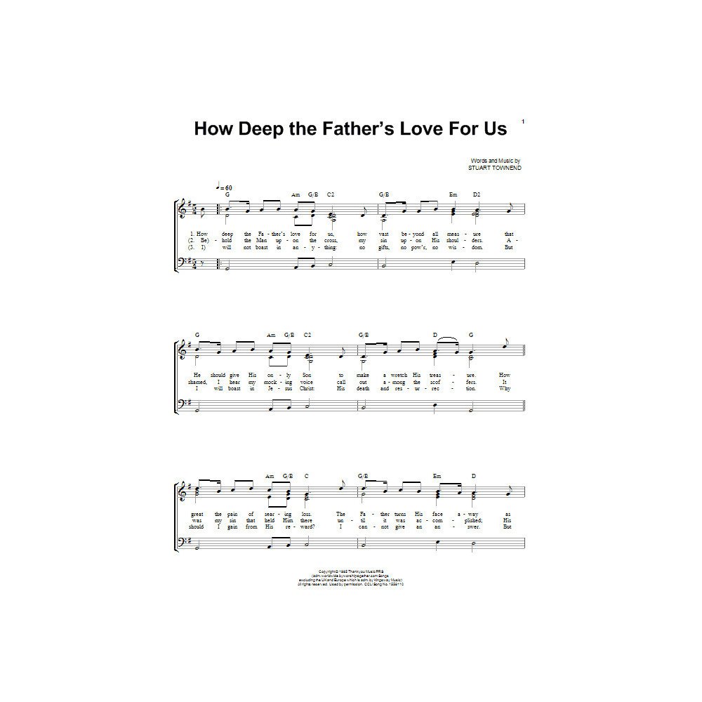 How Deep The Father's Love For Us