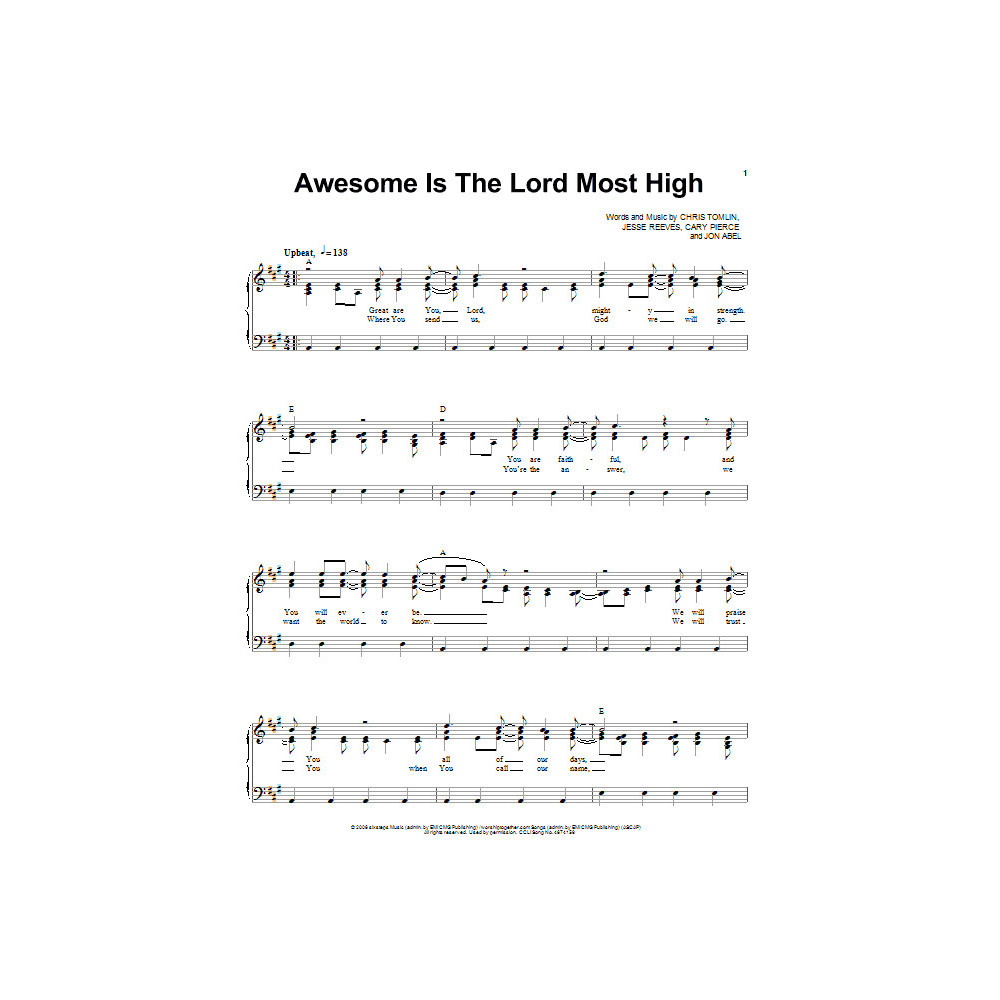 Awesome Is The Lord Most High