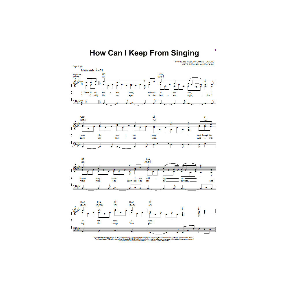 How Can I Keep From Singing