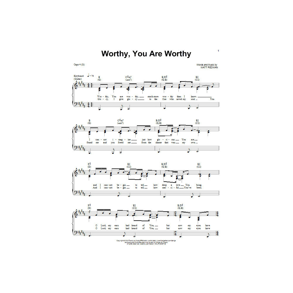 Worthy, You Are Worthy